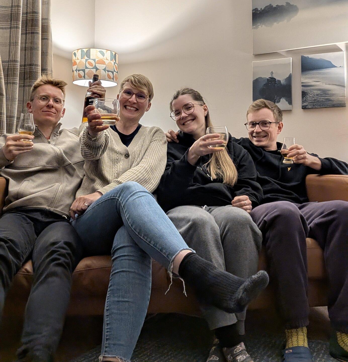 Whisky zur Begrüßung - wer kann da schon nein sagen!?