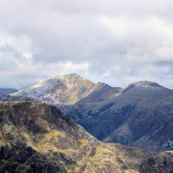 Blick auf den höchsten Berg von Schottland, den Ben Nevis