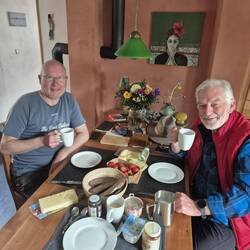 ... aber vorher wird bei Slowwalker gefrühstückt....