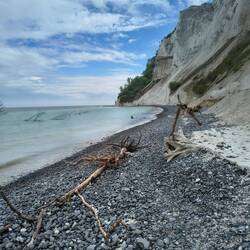 Unten am Strand klart der Himmel dann auf