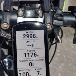 Majkemi, ko sem se ustavil je kazalo 3001! Garmin!!!