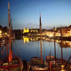 Pornic at night