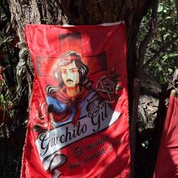 Long story, but Gaucho Gil is a folk hero and there are shrines everywhere in gaucho country