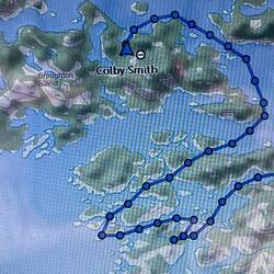 My Inreach track for today.