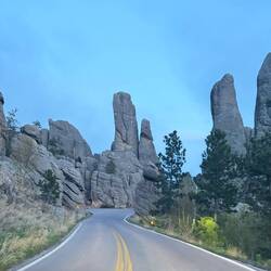 Driving on the Needles Highway