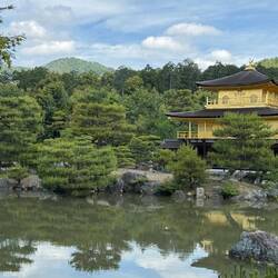 Der berühmte Goldene Pavillon in Kyoto – fast schon zu perfekt, um echt zu wirken. ✨🇯🇵