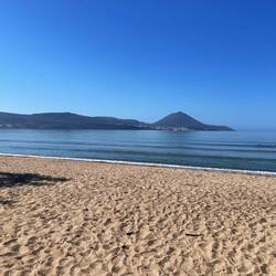 Der Strand am Camping "Erodios"