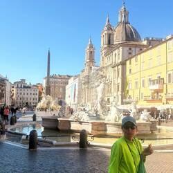 Piana Navona, Kurz vor Massenansturm