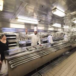 One of the kitchens. These ones are huge plus there are others. Head chef is from Barbados.
