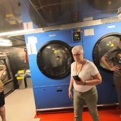 Dryers have 90kg capacity. Sheets don't go through them.