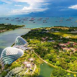 View of Gardens by the Bay