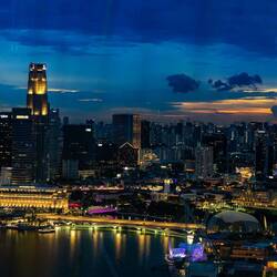 Views from the Ferris Wheel, the Singapore Flyer