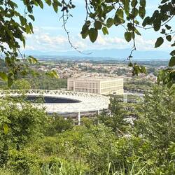 Blick auf's Olympia Stadion