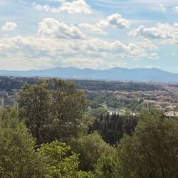 Erster Blick auf Rom vom Monte Mario