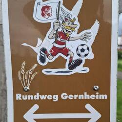 Cool gemachte Wegmarkierung👍