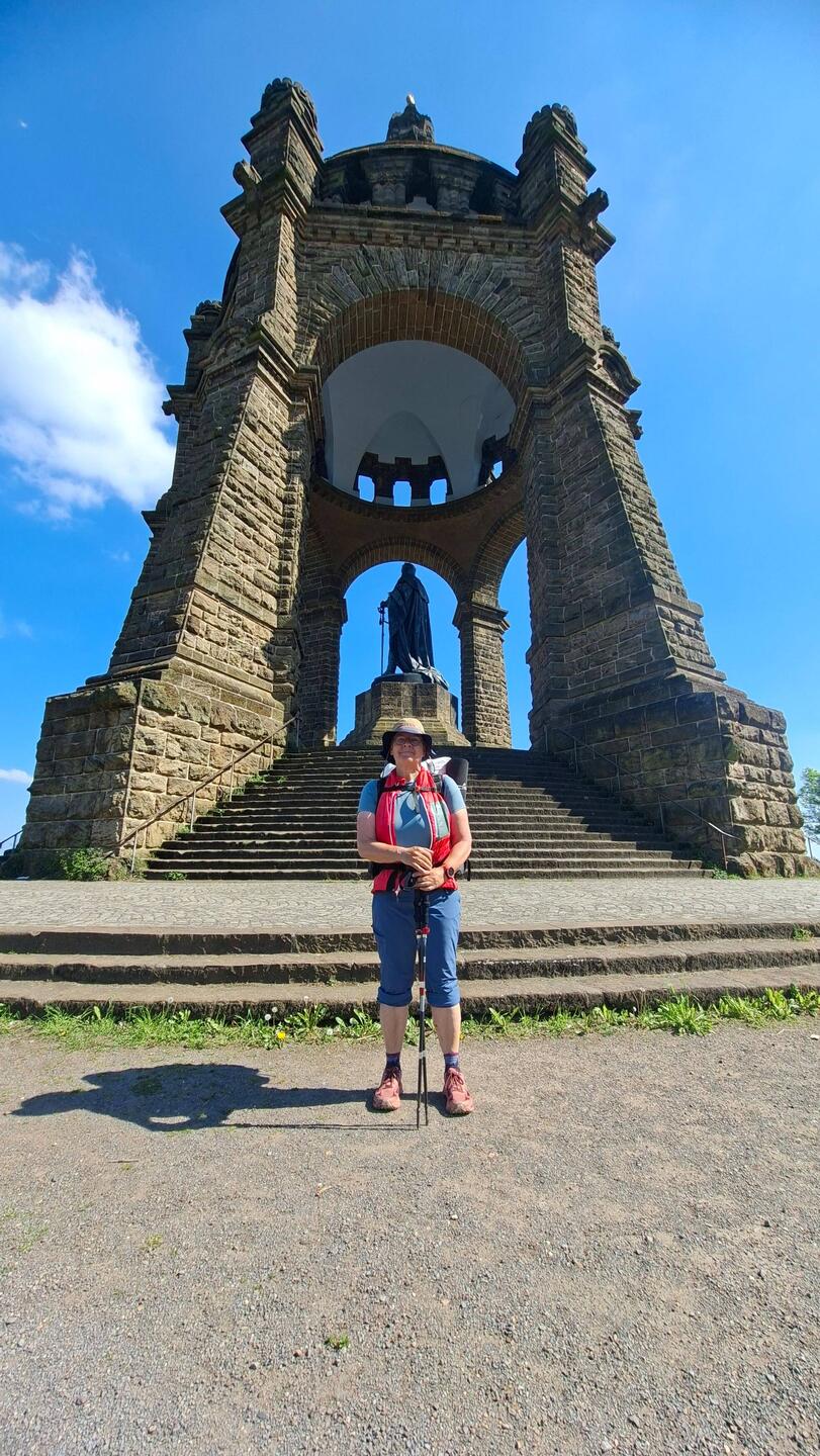 Am Kaiser Wilhelm Denkmal angekommen