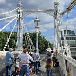 Maler auf der Albert Bridge