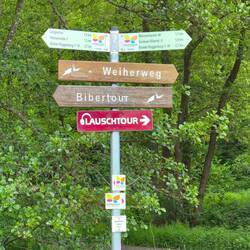 De route is ook gemarkeerd.