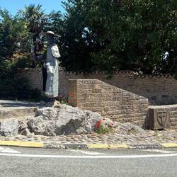 Peregrino (pilgrim) monument.