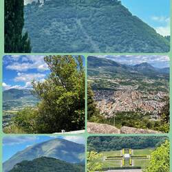 Kloster Montecassino, polnischer Friedhof mit gut 1000 toten von der Schlacht 1944 im 2. Weltkrieg.