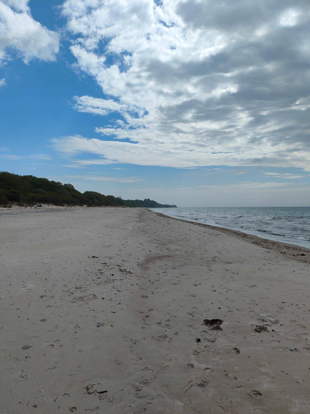 Strand an Klintholm Havn für uns alleine