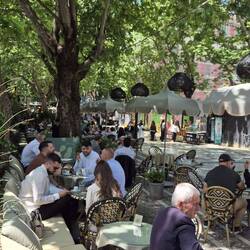 Eine Pause im Café muss auch sein