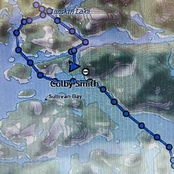 My Inreach track today.