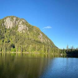 Panoramic picture where we are anchored tonight.