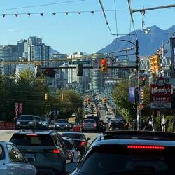 Highway to downtown Vancouver