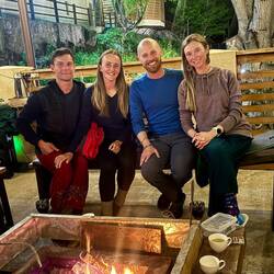 With Max & Shaina around the fire 🔥 WITH MARSHMALLOWS 🤩