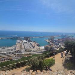 Cruise ship harbor in the center breakwater