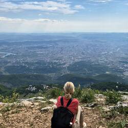 Blick auf Tirana