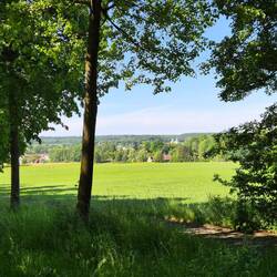 Uitzicht over de velden.
