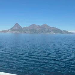 Überfahrt Bodø nach Moskens, bei bestem Wetter