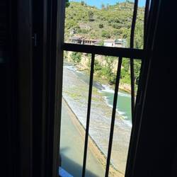 Our view. The river is very loud, which will be great for sleeping.