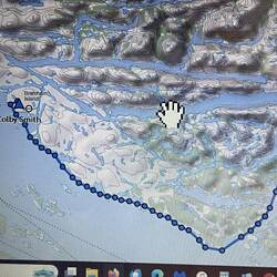 My Inreach track for today.