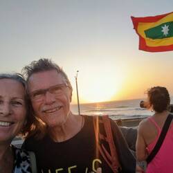 Bei Sonnenuntergang am Café del Mar ist die Welt ganz in Ordnung 😁
