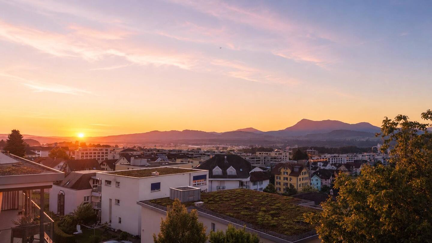 Sonnenaufgang vor der Reise