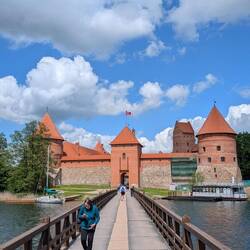 Die Festung Trakai auf einer eigenen Insel im See 🏰