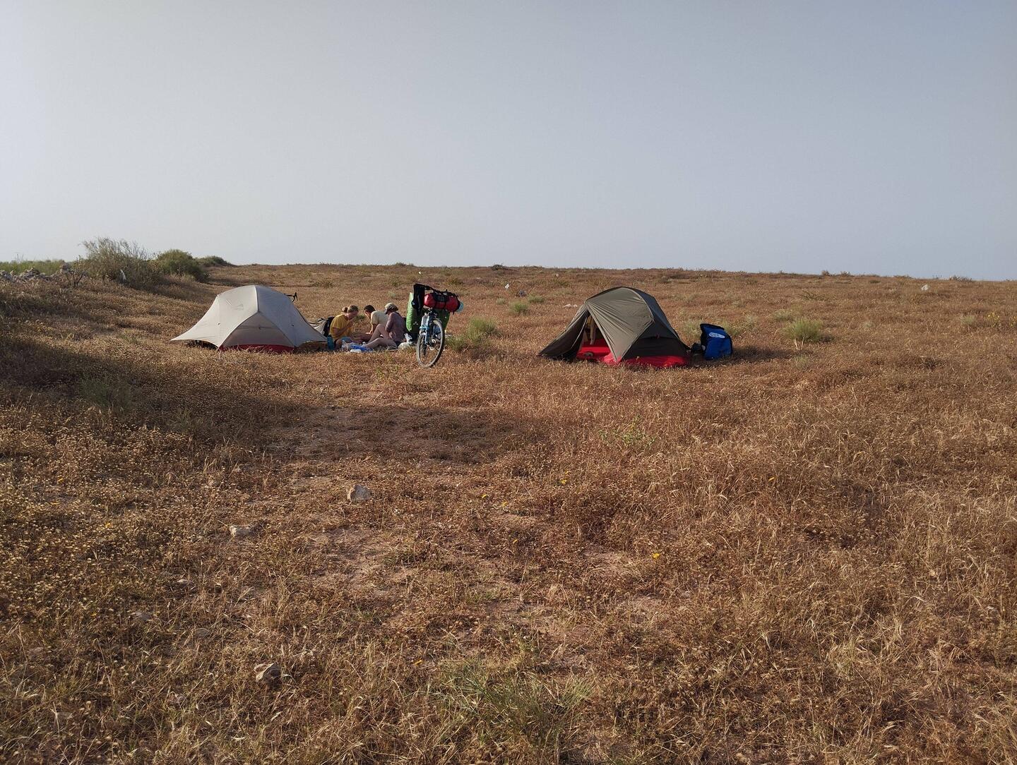 Camp bei Sonnenschein am Morgen ⛺☀️