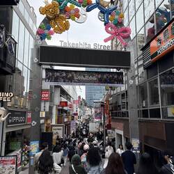 Die Takeshita-Strasse im Harajuku-Quartier.