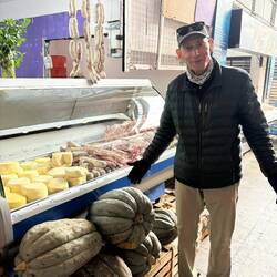A local market and pumpkins!