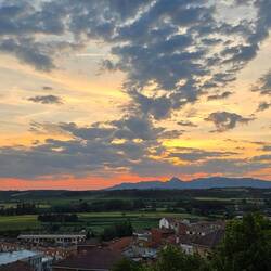 Sunset in Viana