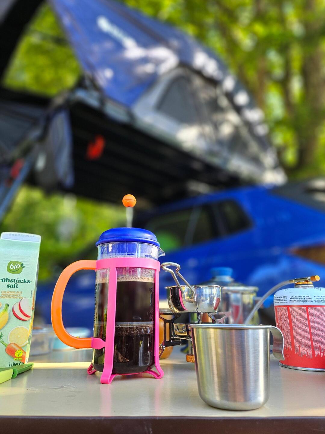 Frühstück mit bestem Wetter