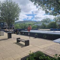Frenches Wharf Marina with Alderman Hill in the distance