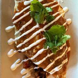 Brisket burrito half