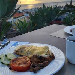 Frühstück mit toller Sicht
