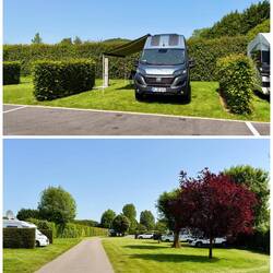 Angekommen auf dem Saint-Claire-Camping in Neufchatel-en-Bray