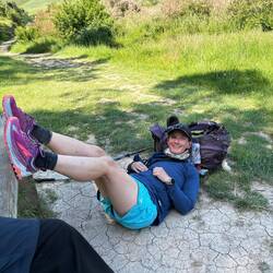 A shady respite about a mile and a half out of town.