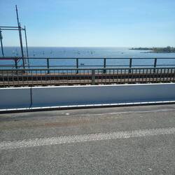 Blick von der Fehmarnsundbrücke